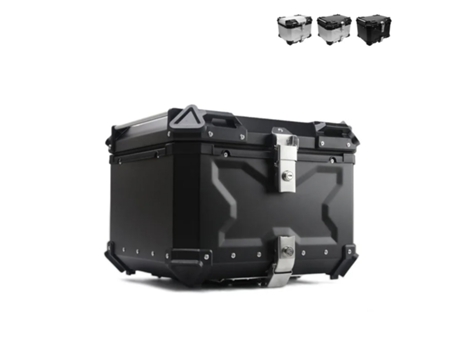 Top Case Moto Scooter 46 Litros Traseiro Em Alumínio Universal Maverick M Swordfish