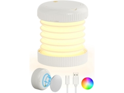 Lanterna Led Para Acampamento, Lanterna Magnética Para Acampamento, Lâmpada De Barraca Com Mudança De Cor Rgb, Portátil, À Prova D Aquaforge