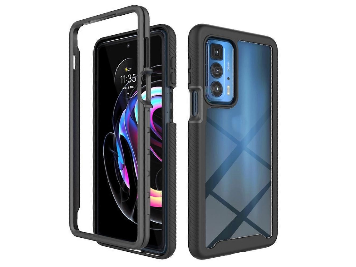 Para Motorola Edge 20 Pro Starry Sky Solid Color Series Pc À Prova De Choque Capa Protetora De Tpu