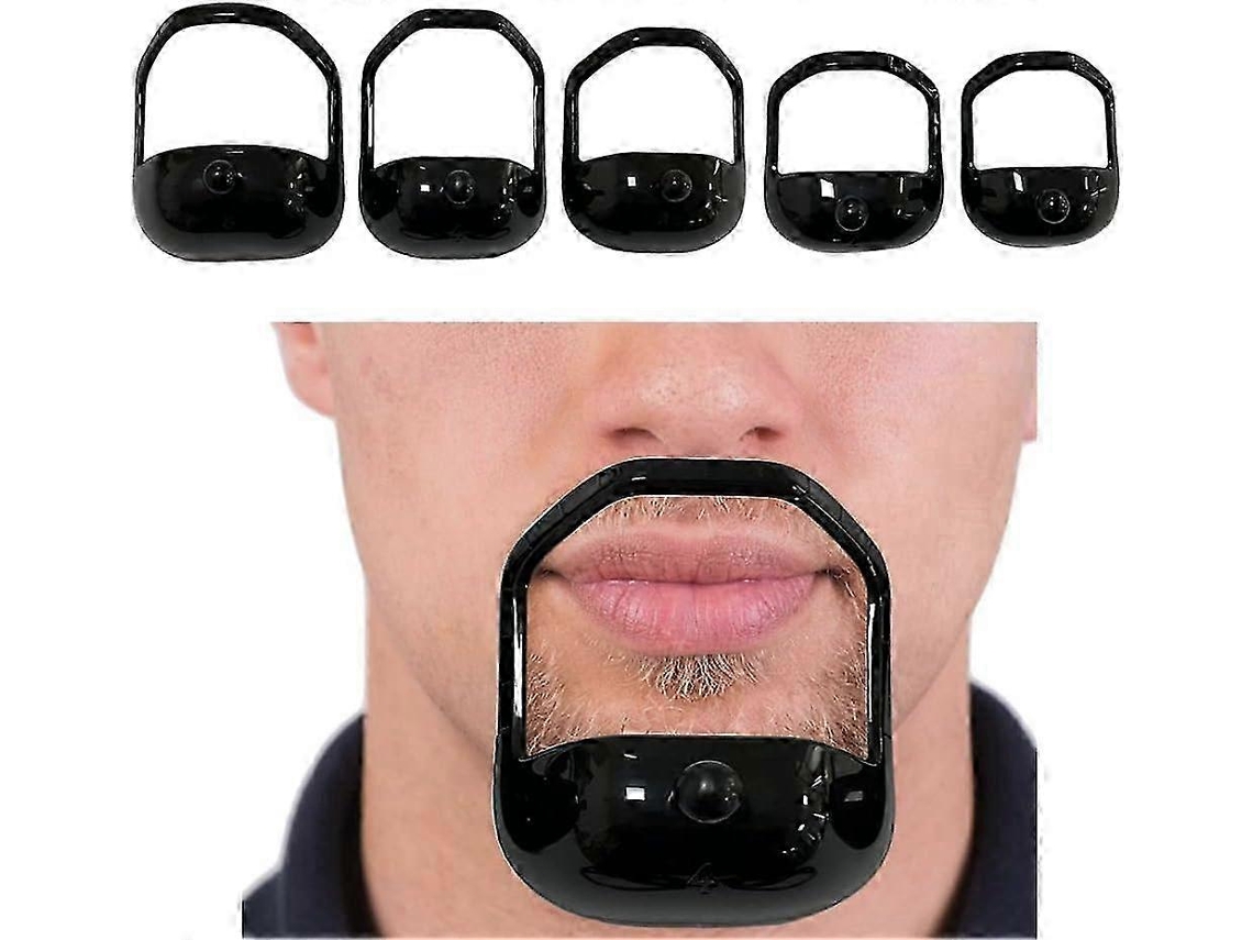 Kit De Modelos De Barbate Para Goatee, 5 Tamanhos, Material Abs