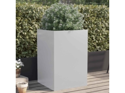 Vidaxl Vaso/floreira 52x48x75 Cm Aço Galvanizado Prateado
