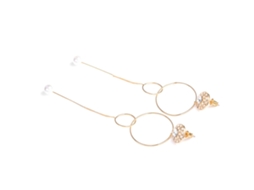 Brinco De Cadeia Longo Elegante Acessório De Moda