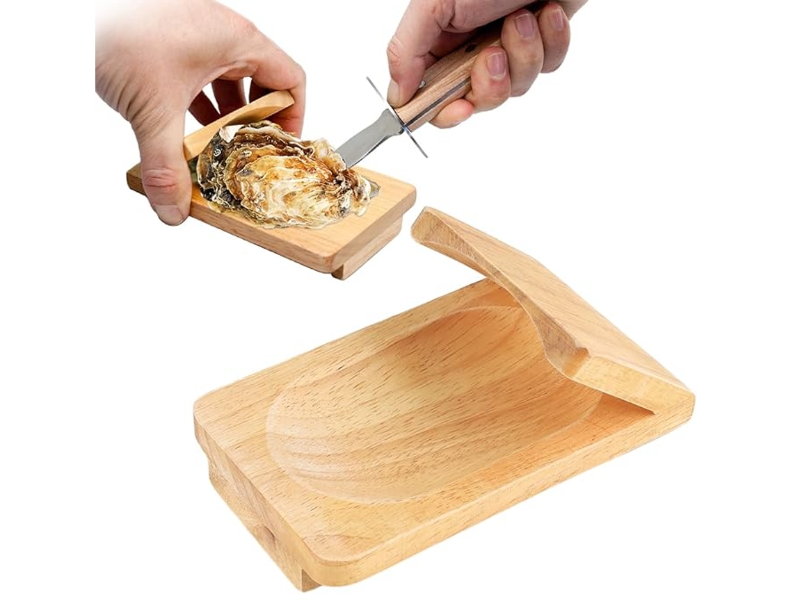 Abridor De Ostras, Suporte De Madeira Para Conchas Ostras, Utensílio Para Frutos Do Mar, Ideal Para Festas, Acampamentos, Piqueniques
