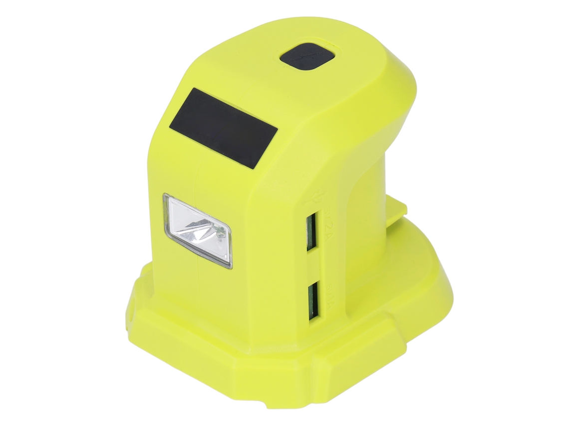 Laxiscreed Carregador Conversor De Bateria De Íons De Lítio Com 2 Portas Usb E Luz Led