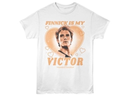 Rockinstone Hunger Games Finnick Is My Victor White T-shirt Size:xl