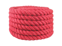 Vidaxl Corda De Juta 50 Mm Vermelho 100% Juta Tossa