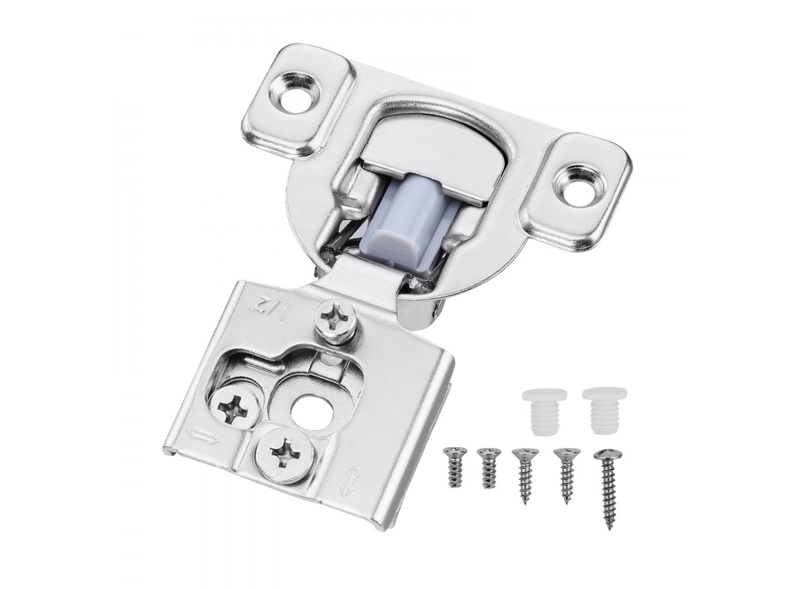 Conjunto De 50 Dobradiças Para Armário 71x57x18mm Com Fecho Suave E Amortecedor Tekmaquinas