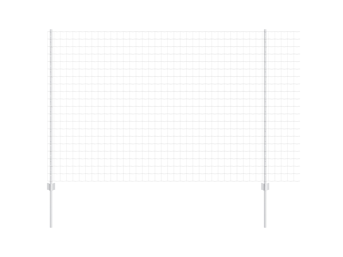 Conjunto 1 Barreira Externa Vidaxl Prateado Aço (10 X 1,6 M)