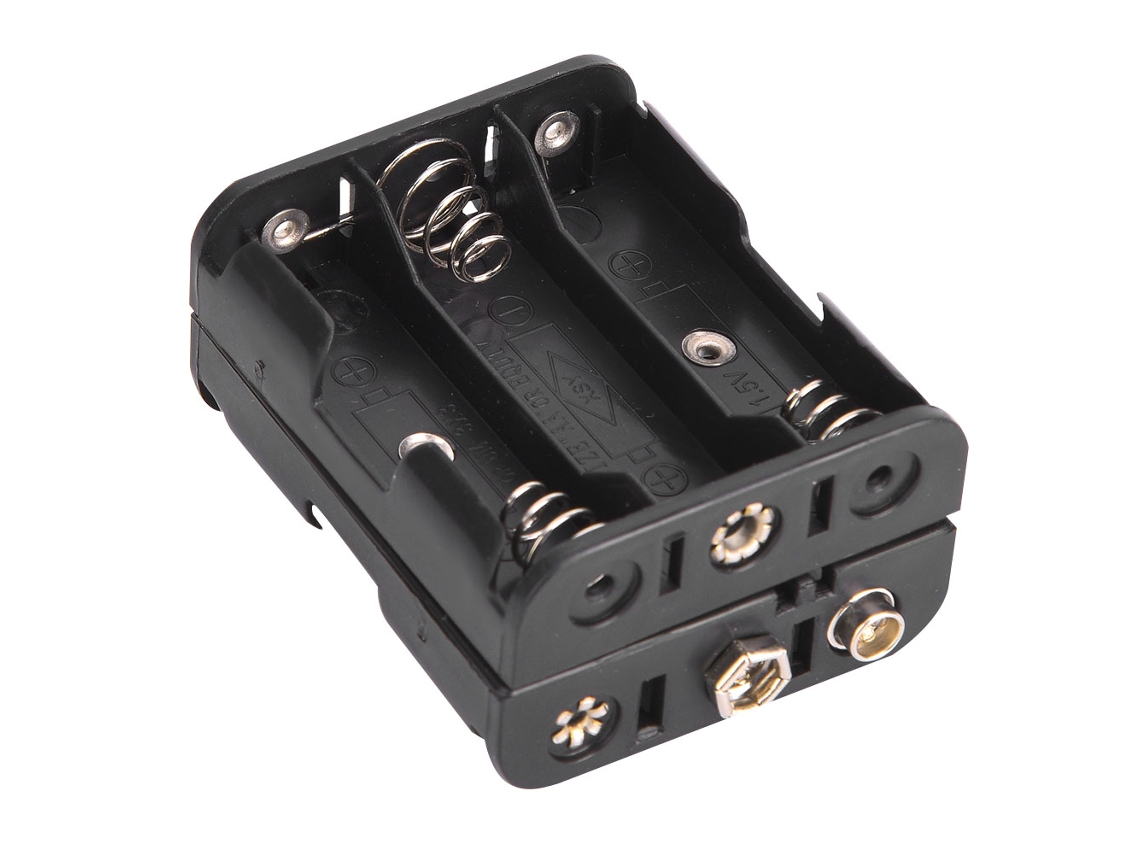 Porta-pilhas Aa Com Fio E Fecho 9v 10un
