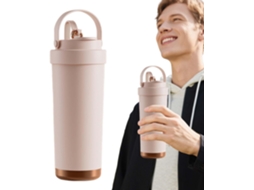 Copo De Café Com Canudo 750 Ml Tampa Dispensadora Com Bico Ideal Para O Dia A Dia, Atividades Gokoco
