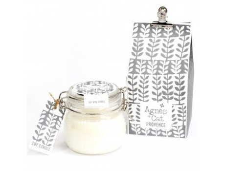 Vela em Frasco de Vidro Província 11X11X20 Cm