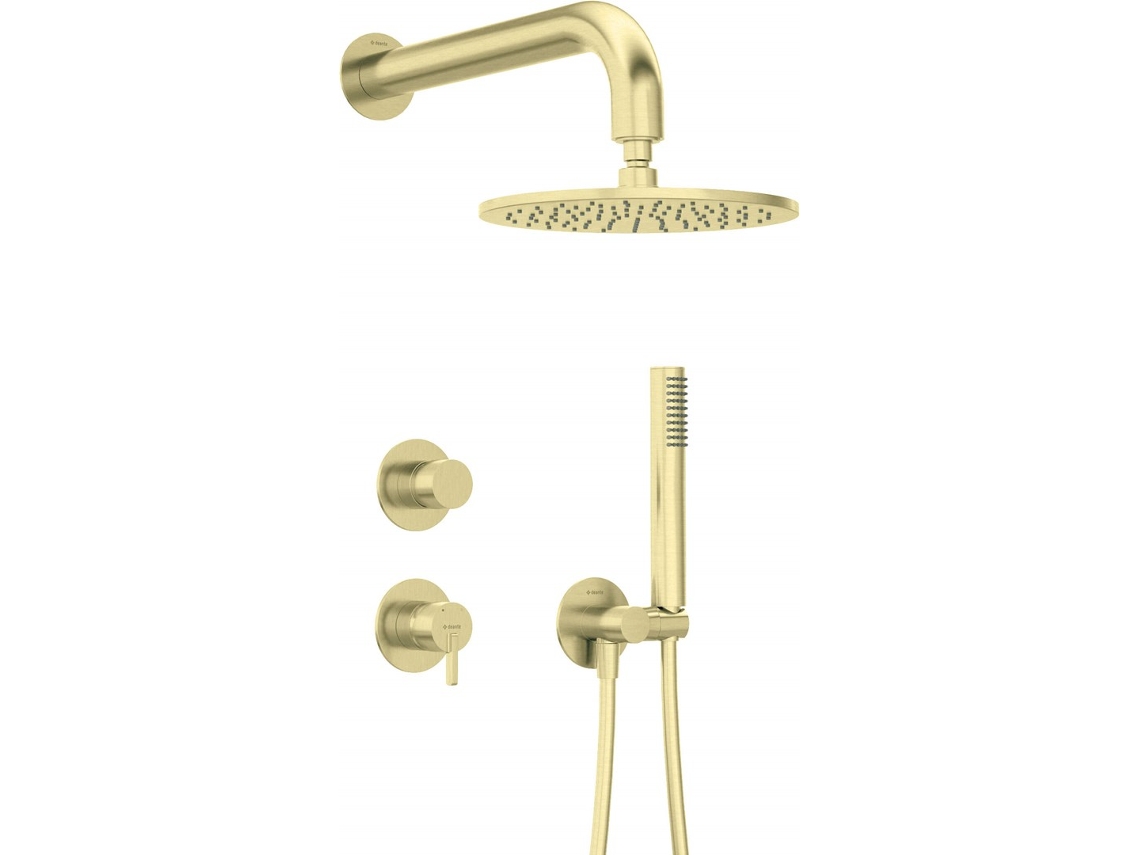 Concealed Shower Set With Overhead Shower Deante