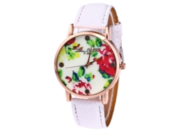 Relógio de Pulso Stylish Quarts de Alta Qualidade para Homens e Mulheres (branco)