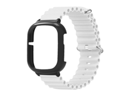 Capa Protetora Pc com Pulseira de Silicone para Honor Watch 4 Branco