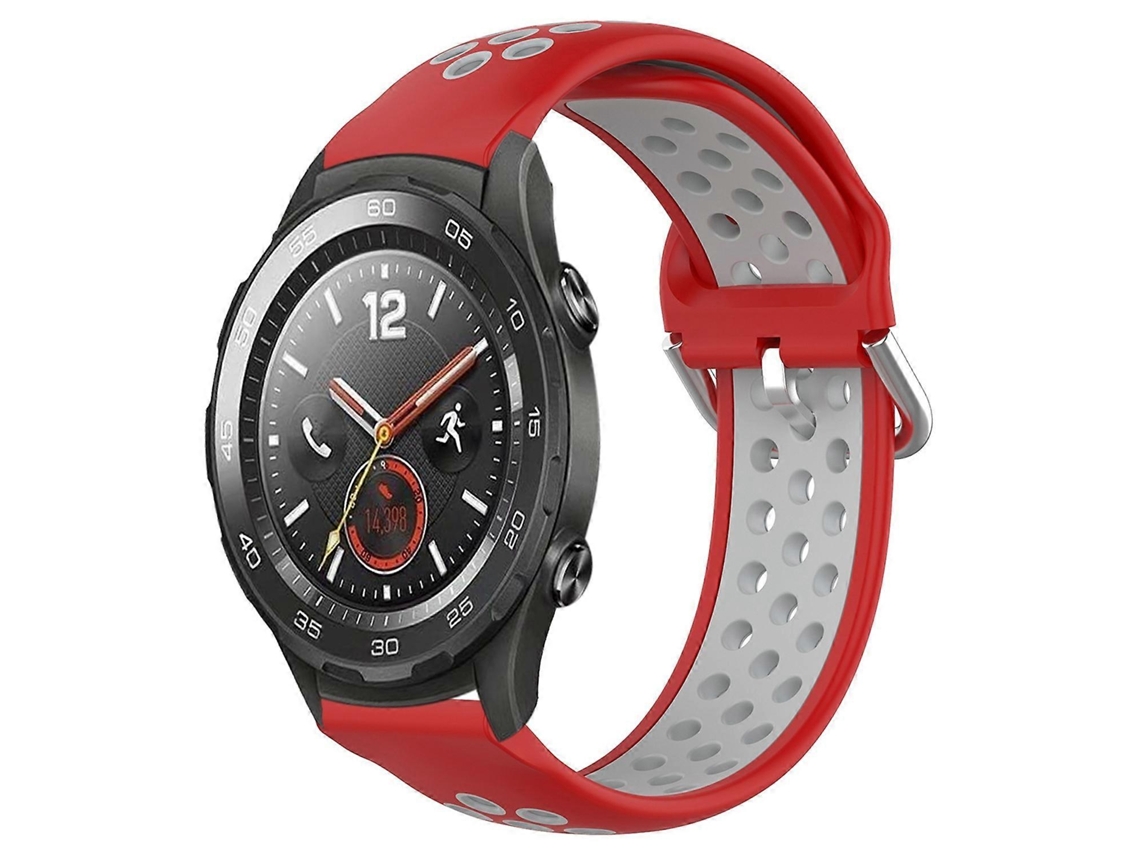 Pulseira De Silicone Esportiva Perfurada E Respirável De 20 Mm Para Huawei Watch 2