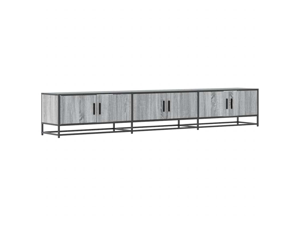 TV Móvel em Madeira Cinzento Sonoma MAISON EXCLUSIVE (240x35x41 cm)