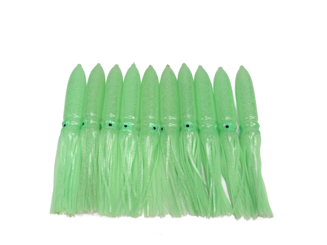 Lure Bionic Bait (luminous Simulation Octopus Squid Bait) 10pcs 30cm Green