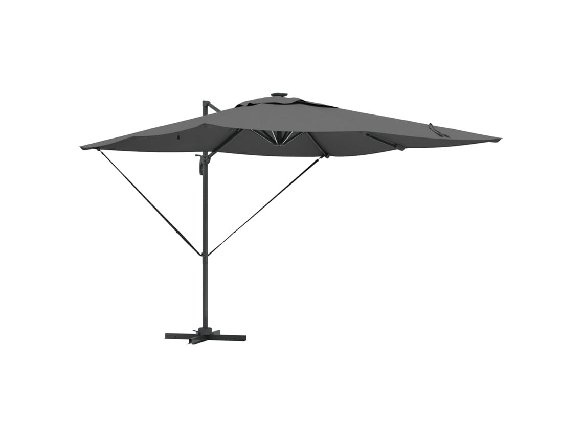 Guarda Sol Roma Cantilever Vidaxl Antracite Alumínio (286x285x270 Cm)