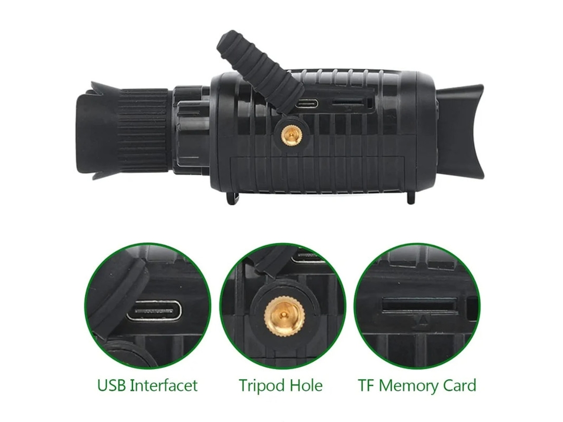 Óculos De Visão Noturna Monóculos Digitais De Visão Noturna R7 Para 100 De Escuridão Escopo De Visão Noturna Infravermelha 1080p Full Hd Bestvite