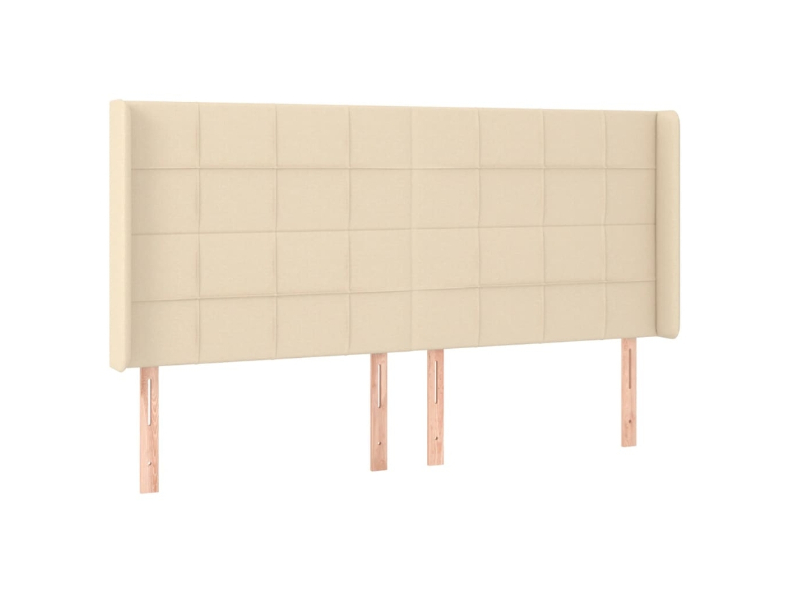 Headboard, Headboards Vidaxl Creme Tecido (183 X 16 X 118/128 Cm)