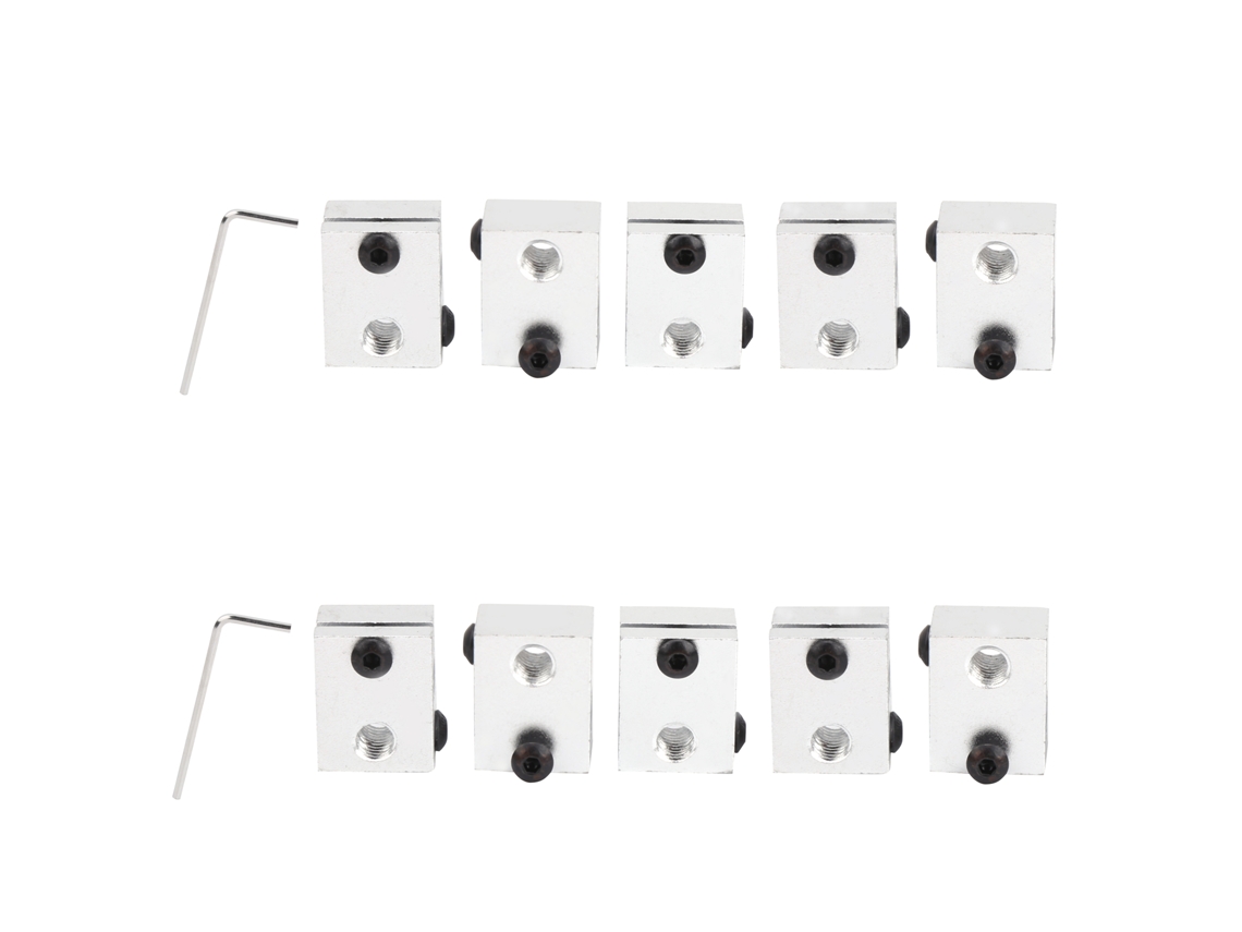 Bloco De Aquecimento De Impressora 3d Em Alumínio 20x16x12mm Acessórios Hot End 2 Conjuntos