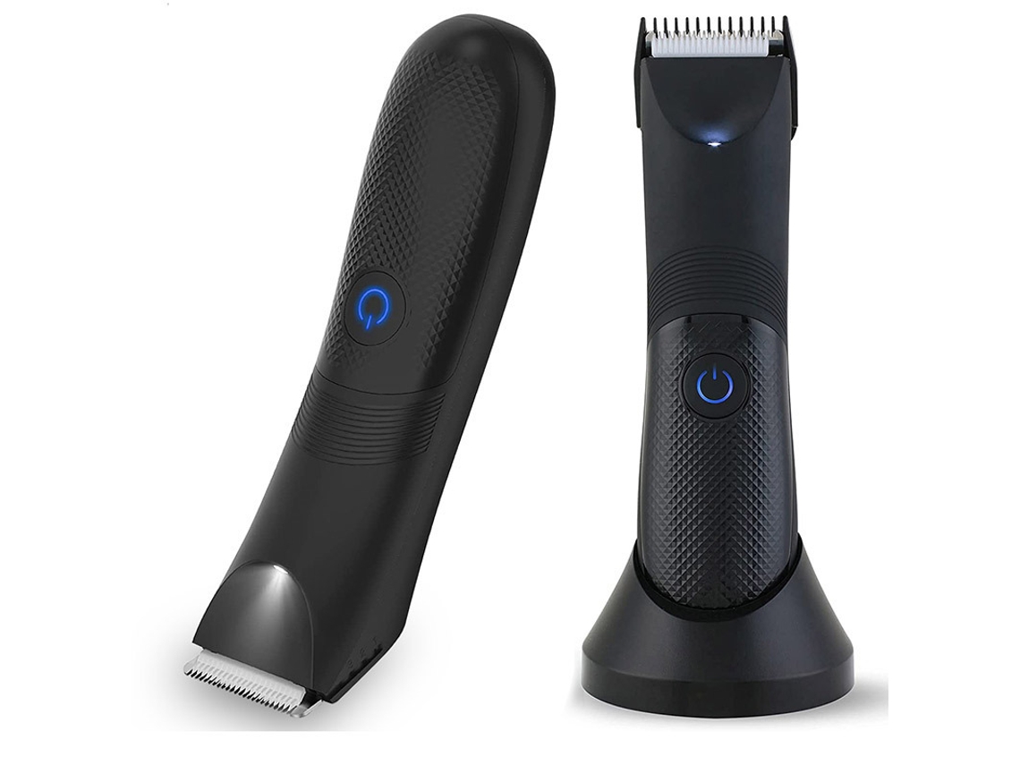 Aparador De Pelos Masculino Para Remoção De Pelos No Corpo, Virilhas E Zona Púbica. Preto Hexinyigjly