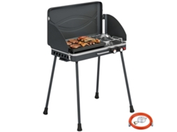 Barbecue A Gás Alumínio Fundido, Metal Cor Preto 61x47x88 Cm Outsunny