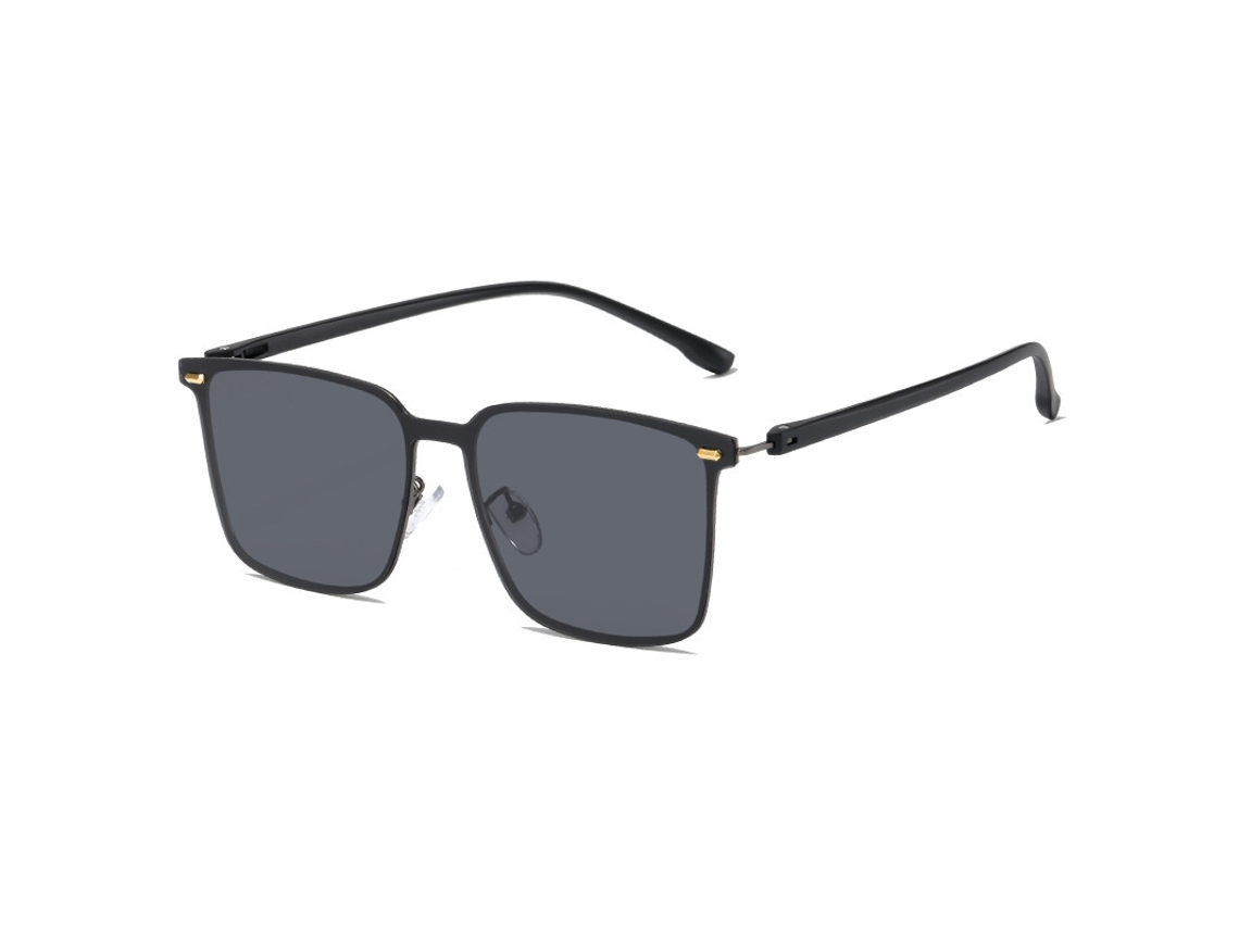 Óculos de sol polarizados masculinos 2023 All-Match Retro Fashion Sunglasses Feminino Rice Design Sunglasses by Unhas Cinza XLT