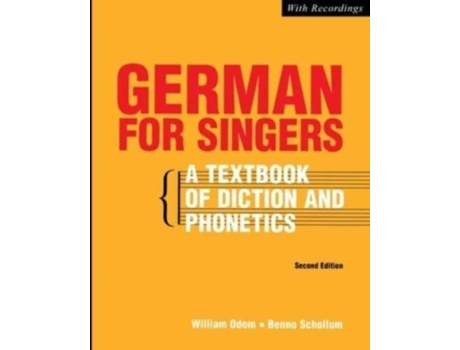 Livro German for Singers William Odom, Benno Schollum (Inglês)