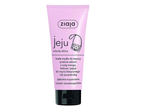Ziaja Jeju sabão rosto branco contra sebo Mango Coconut Papaya 75m