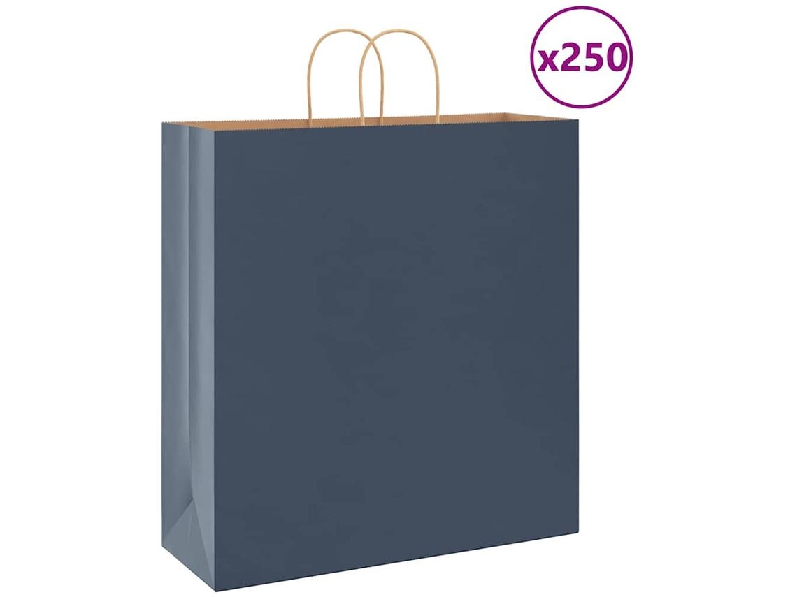 Paper Bag, Paper Bags Vidaxl Azul Papel (45 X 17 X 48 Cm)