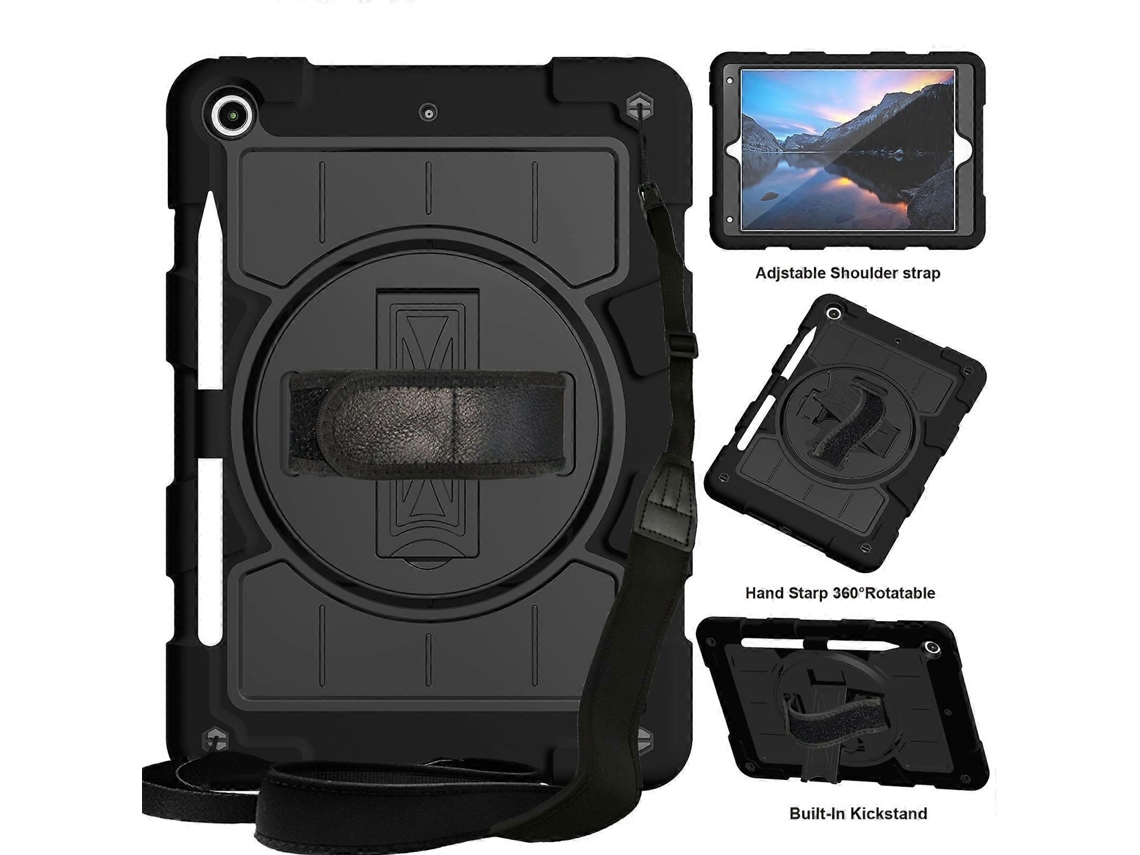 Capa de silicone híbrida à prova de choque Webake para tablet com alça de ombro