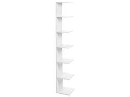 Estante de parede BELIANI Eston de Aglomerado de madeira Branco 30x28x190