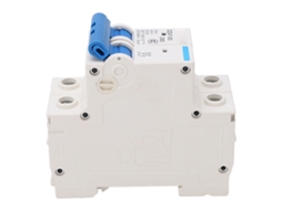Disjuntor Microcontrolador Laxiscreed 2p Em Pa66 Para Montagem Em Guia Din