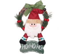 Guirnalda Navideña De 20 Cm Con Muñeco, Adorno De Guirnalda De Rattan Para Navidad, Halloween Y Fiestas