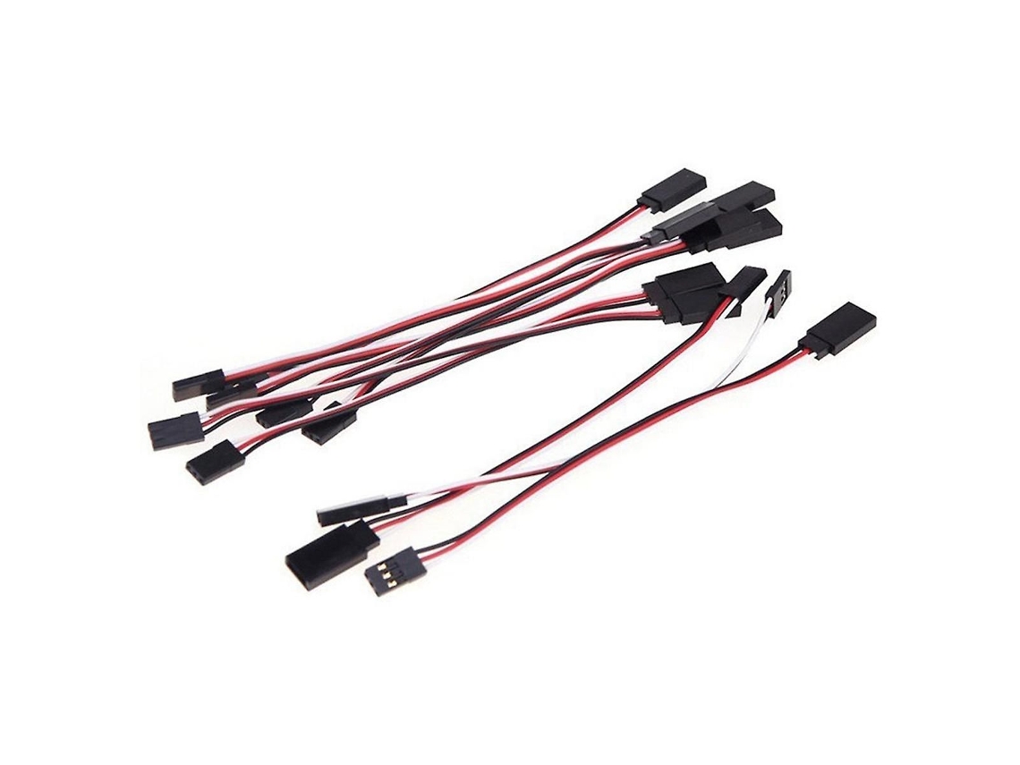 Cabo Extensor Para Servo, Compatível Com Controles Rc Futaba E Jr, Conectores Macho E Fêmea