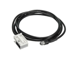 Adaptador de Entrada de Áudio Auxiliar 3.5mm 12pin Fêmea para Carros YURU