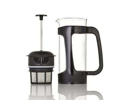 Cafeteira francesa Espro (r) 1432c Bk P3 com filtro de café, vidro, preta, 1 L