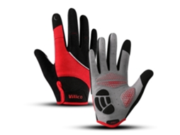 (vermelho G) Luvas Unissex Para Ciclismo E Caminhadas Ao Ar Livre, Grossas, Respiráveis, Antiderrapantes E Com Absorção De Impacto.