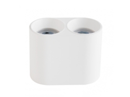 Aplique De Teto Circular Duplo Traxim Branco