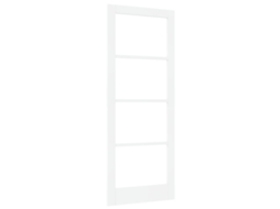 Conjunto 1 Porta Interna Vidaxl Branco Madeira De Pinho Maciça (83 X 211 Cm)