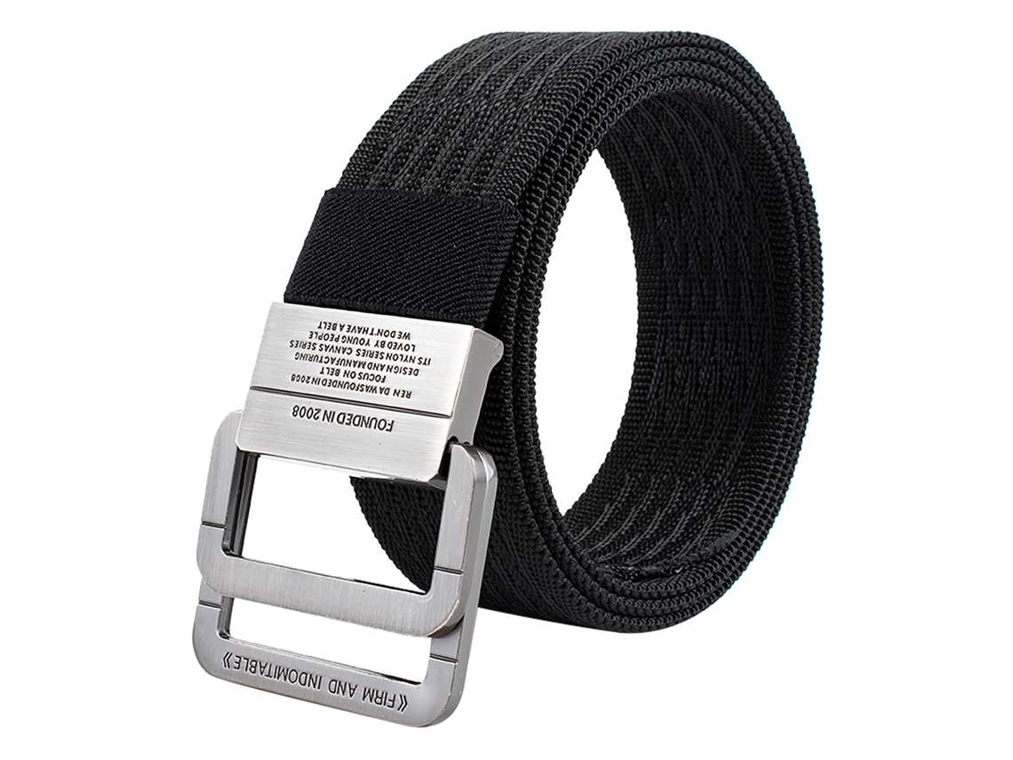 Cinto de Trabalho Business, nylon ajustável, com fivela de liga dupla, utilitário, masculino