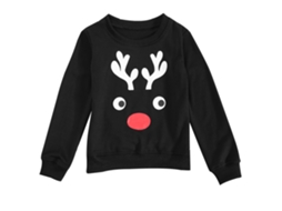 Laxiscreed Camisa De Natal De Manga Longa Com Gola Redonda, Tamanho L Para Família