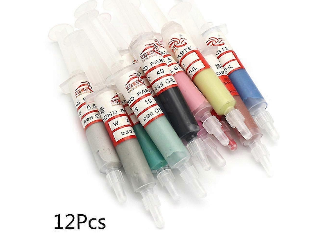 12pcs 5g Conjunto De Grãos Compostos De Polimento De Diamante