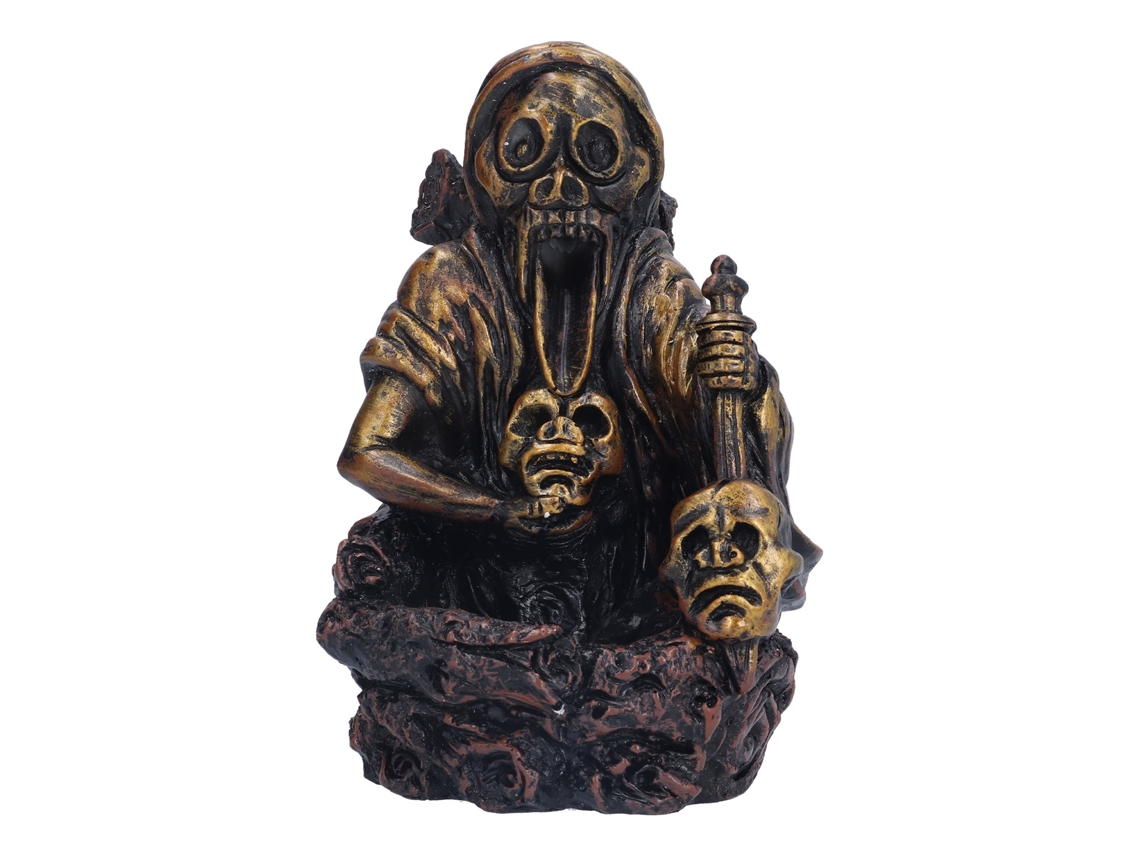 Incensário caveira de resina Halloween S/MARCA