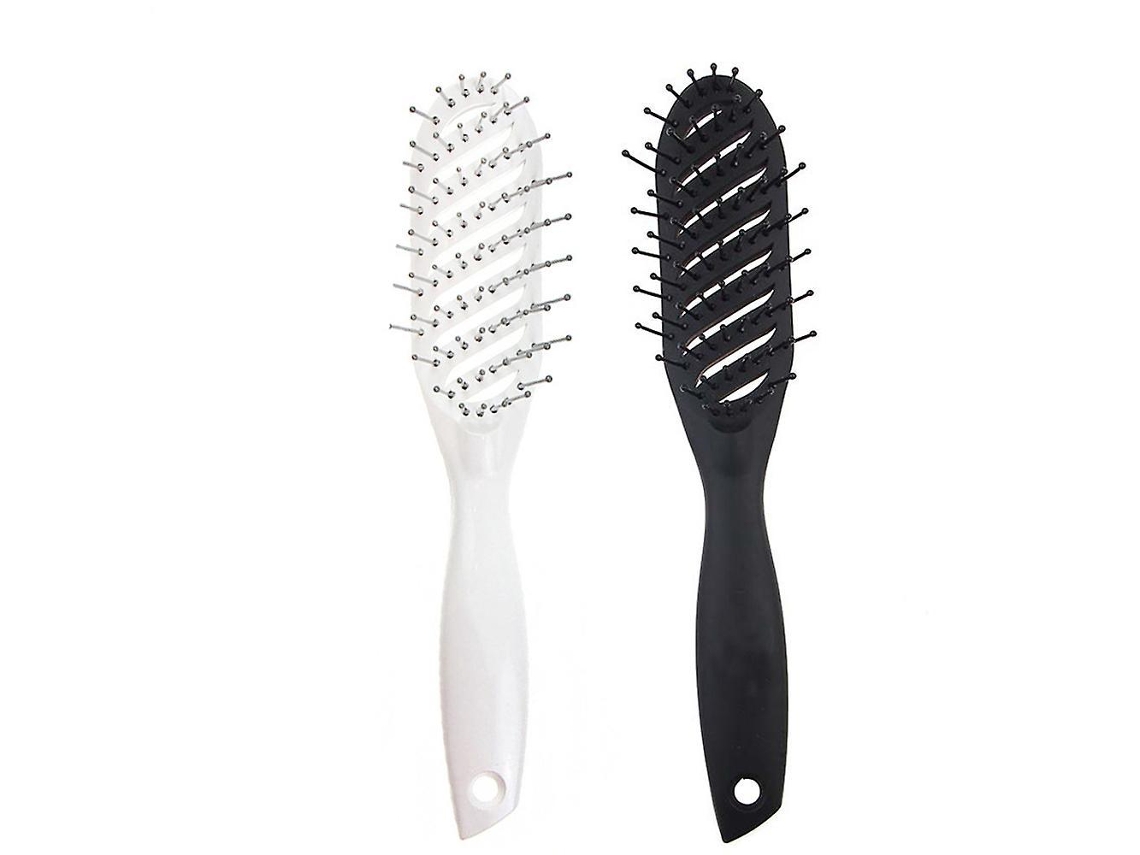 Escovas Curvas Para Cabeleireiro, Escova Curva Para Barbeiro, Escova Para Salão De Cabeleireiro Antiestática Brilvibera (2 Escovas)