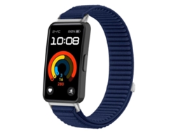Bracelete para Huawei Band 10 / 9 / 8 Nylon Trançado com Fecho de Velcro Azul Marinho XIAOMOYU