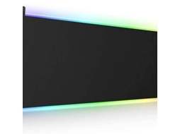 Mousepad Gamer Rgb Grande E Estendido Com Led Macio Brilvibera