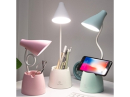 Luminária De Mesa Led Com 3 Modos Iluminação E Sensor Toque, Giratória 360° E Com Intensidade Ajustável, Ideal Para