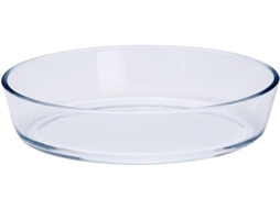 Forma Oval Para Pizza Em Vidro Borossilicato Resistente Ao Calor (1 Peça).